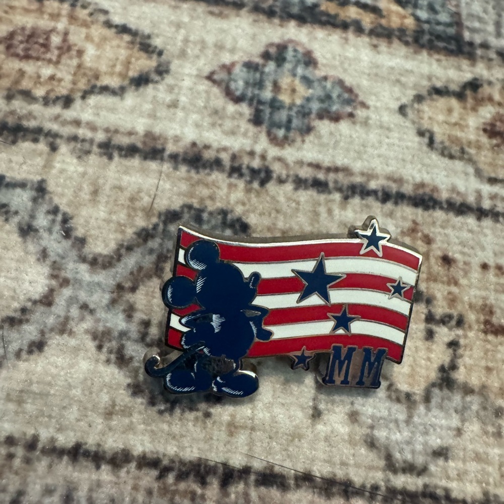 Disney Mickey Mouse Flag Pin
